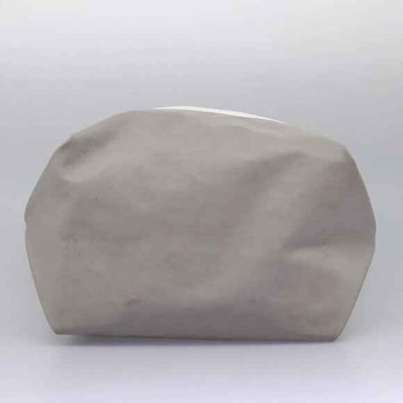 CHANEL Hand Bag Nylon 2way White Gray Silver CC Auth - Picture 6 of 16